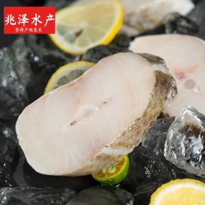 冷冻大西洋真鳕鱼排净重900g/袋 带皮切段 独立包袋 生鲜鱼类